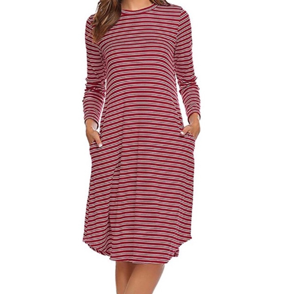 Striped Knit Dress
